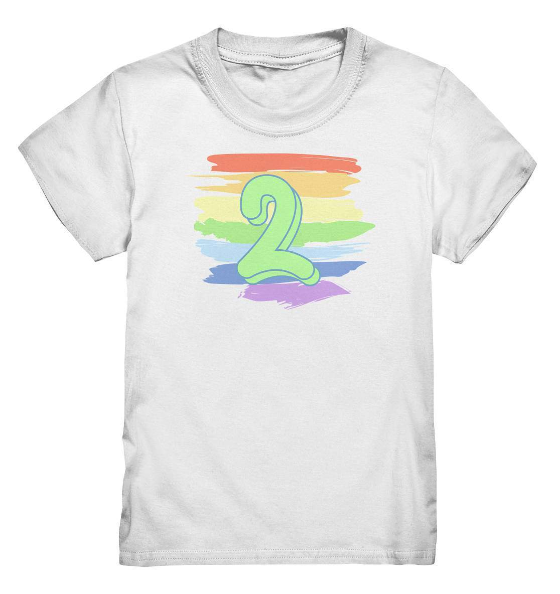 2. Geburtstag Outfit - Regenbogen - Kids Premium Shirt-2 Jahre,2.Geburtstag,bunt,bunter Regenbogen,farbspektrum regenbogen,geburtstag,geburtstagsgeschenk,geburtstagsoutfit,Geburtstagsshirt,Geschenk,geschenkidee,jungen,Kindergeburtstag,kleinkind,mädchen,perfekte grafik,Rainbow,Regenbogen,trendy,unisex,wunderschönes Design,zwei Jahre alt,zweijährig,zweiter Geburtstag