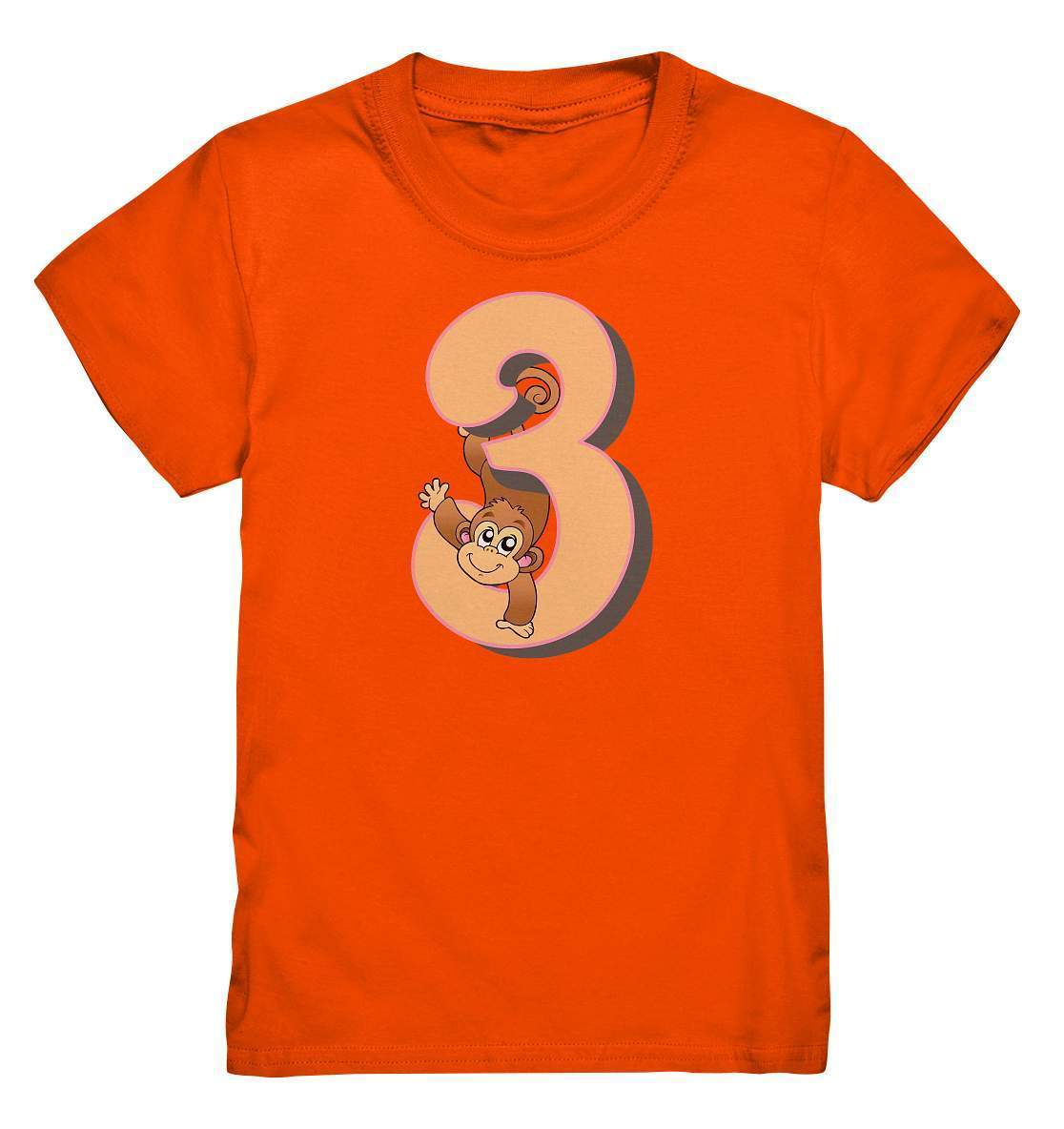 3. Geburtstag Outfit - Wildlife Affe - Kids Premium Shirt-3 Jahre,3.geburtstag,affe,drei Jahre alt,dreijährig,dritter geburtstag,geburtstag,Geburtstagsfeier,Geburtstagsgeschenk,geburtstagsoutfit,Geburtstagsparty,jungen,Kindergeburtstag,kleinkind,mädchen,safari,unisex,wildlife