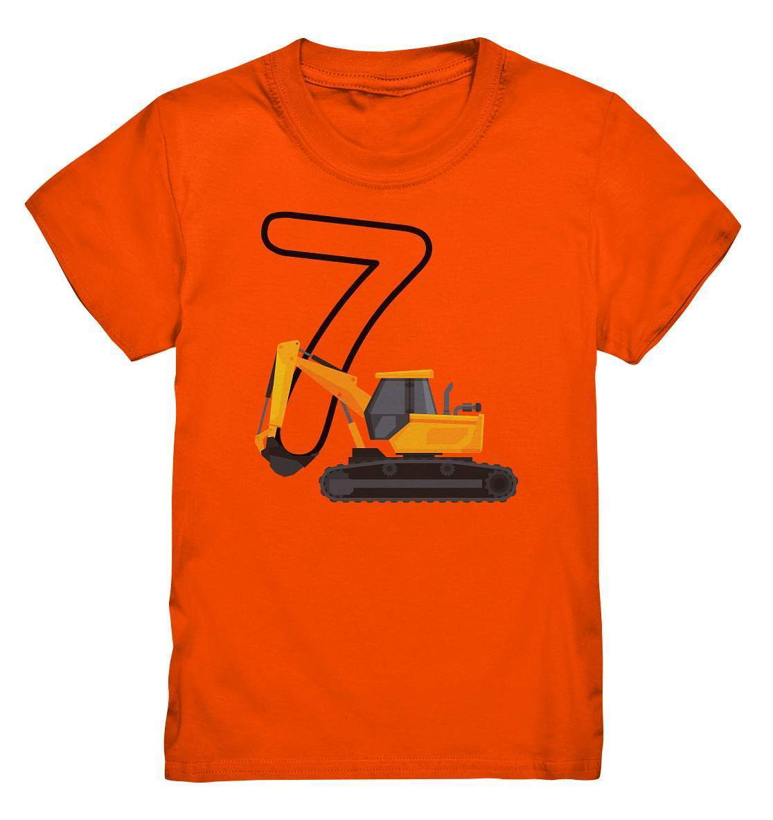 7. Geburtstag Outfit - Bagger - Kids Premium Shirt-7 Jahre,7.Geburtstag,Bagger,Bagger Geburtstag,Bagger T-Shirt,Baggerfahrer,geburtstag,geburtstagsgeschenk,geburtstagsoutfit,Geburtstagsshirt,Geschenk,geschenkidee,jungen,Kettenbagger,kind,Kindergeburtstag,mädchen,perfekte grafik,sieben Jahre alt,siebenjährig,siebenter Geburtstag,wunderschönes Design