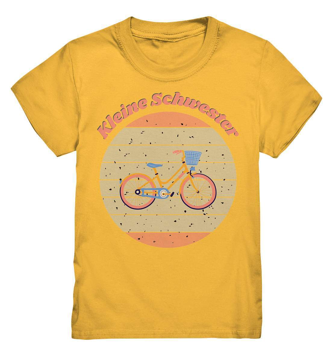 Geschwister Outfit - Kleine Schwester Fahrrad - Kids Premium Shirt-Fahrrad,Geschenk,Geschenkidee,geschwister,geschwister outfit,geschwisterliebe,Kleine schwester,liebe,lieblingsteil,mädchen,perfekte grafik,schwester,schwestern,stolze schwester,tochter,trendy,Vintage,Vintage style,wunderschönes Design