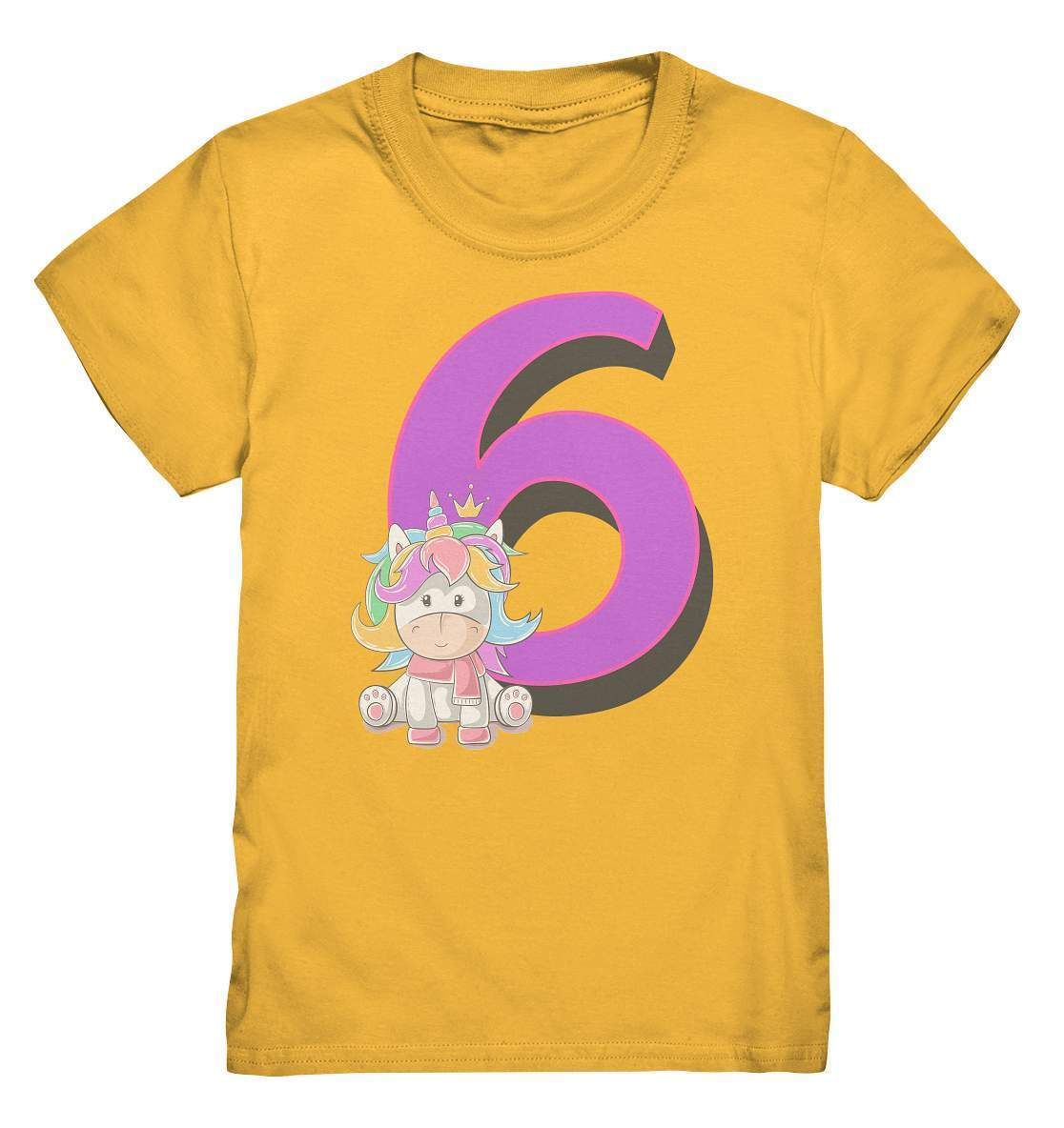 6. Geburtstag Outfit - Einhorn - Kids Premium Shirt-6 jahre,6.geburtstag,einhorn,feier,geburtstag,geburtstagsbody,geburtstagsgeschenk,geburtstagsoutfit,Geschenk,Geschenkidee,großes mädchen,kleinkind,kurzarmbody,lieblingsteil,mädchen,perfekte grafik,sechs,sechster geburtstag,süßer body,trendy,unicorn,wunderschönes Design