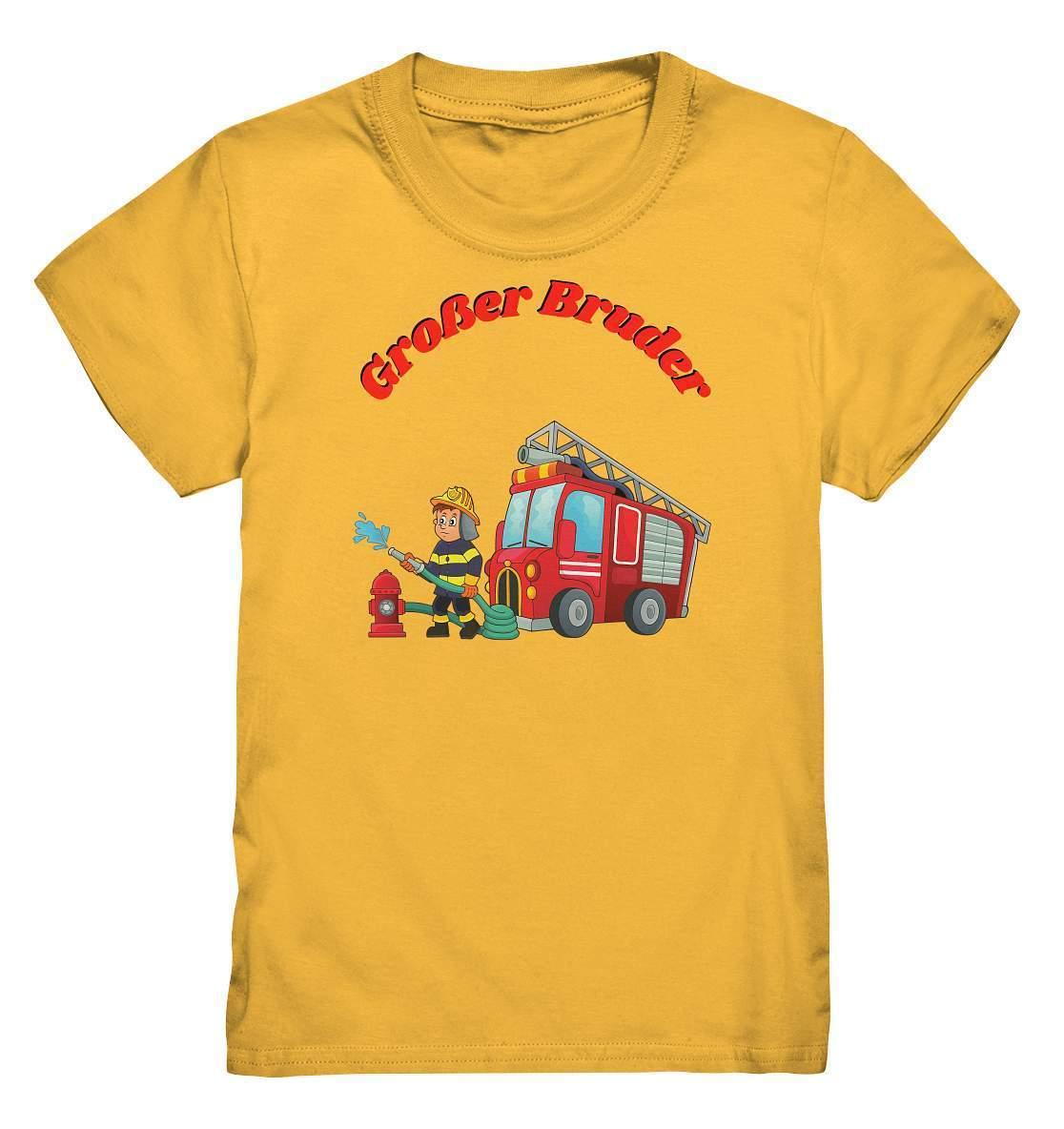 Geschwister Outfit - Großer Bruder Feuerwehr - Kids Premium Shirt-berufsfeuerwehr,bruder,feuer löschen,Feuerwehr,feuerwehrauto,feuerwehrfan,Feuerwehrmann,freiwillige feuerwehr,Geschenk,Geschenkidee,geschwister,geschwisterliebe,großer bruder,hydrant,jugendfeuerwehr,jungen,lieblingsteil,löschgruppenfahrzeug,löschwagen,perfekte grafik,trendy,wunderschönes Design