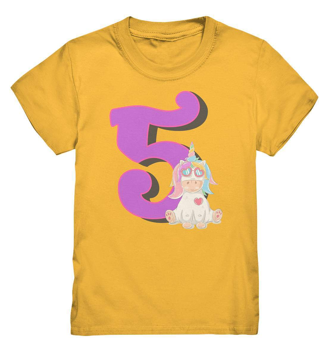 5. Geburtstag Outfit - Einhorn - Kids Premium Shirt-5 Jahre,5.geburtstag,einhorn,feier,fünf,fünfter geburtstag,geburtstag,geburtstagsbody,geburtstagsgeschenk,geburtstagsoutfit,Geschenk,Geschenkidee,großes mädchen,kleinkind,kurzarmbody,lieblingsteil,mädchen,perfekte grafik,süßer body,trendy,unicorn,wunderschönes Design