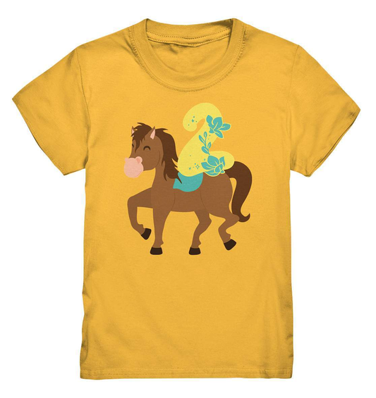 2. Geburtstag Outfit - Pferde - Kids Premium Shirt-2 Jahre,2.Geburtstag,Geburtstag,Geburtstagsgeschenk,geburtstagsoutfit,Geburtstagsshirt,Horse,Kindergeburtstag,kleinkind,mädchen,Pferd,Pferde,Pferde Geburtstag,Pferdefan,Pferdenarr,Reiter,Reiterin,zwei Jahre alt,zweijährig,zweiter Geburtstag