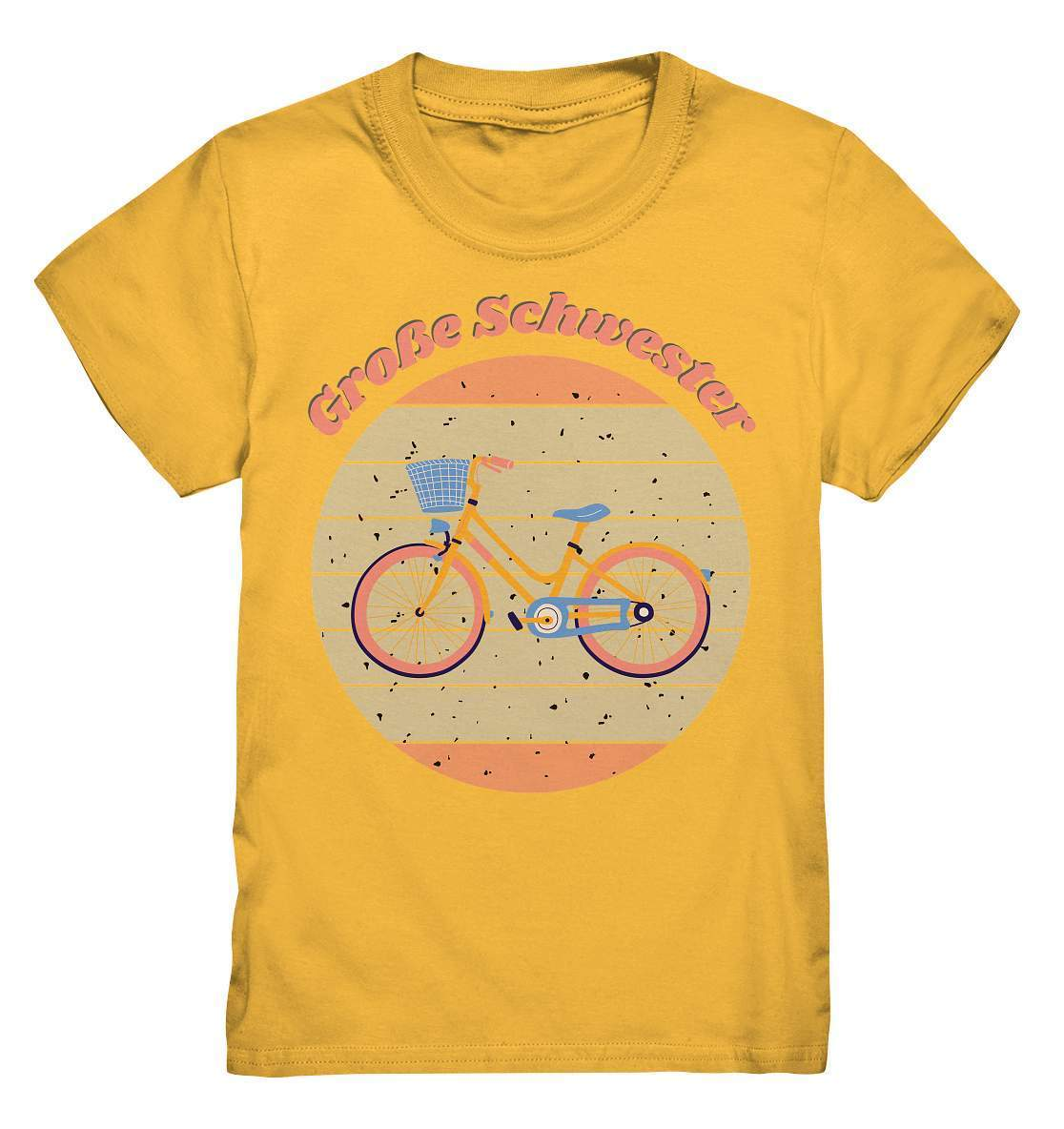 Geschwister Outfit - Große Schwester Fahrrad - Kids Premium Shirt-Fahrrad,Geschenk,Geschenkidee,geschwister,geschwister outfit,geschwisterliebe,Große schwester,liebe,lieblingsteil,mädchen,perfekte grafik,schwester,schwestern,stolze schwester,tochter,trendy,Vintage,Vintage style,wunderschönes Design