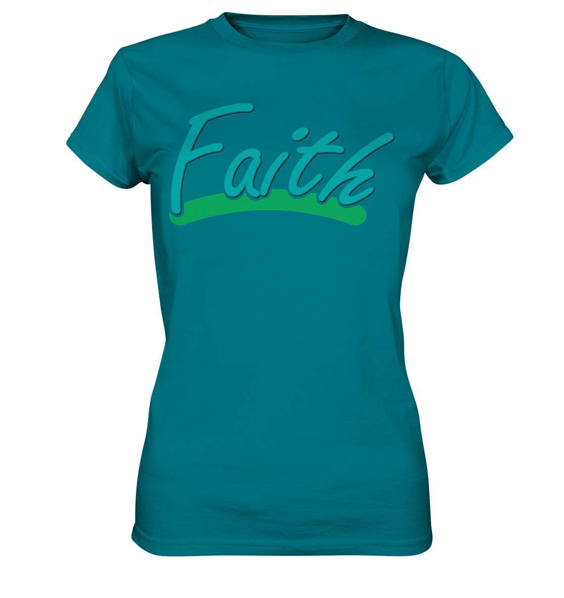 Glauben Beten Vertrauen Faith - Ladies Premium Shirt-altes testament,bibel,bibelspruch,christ,christen,christentum,faith,glauben,Jesus,jesus christus,liebe,neues testament,vertrauen