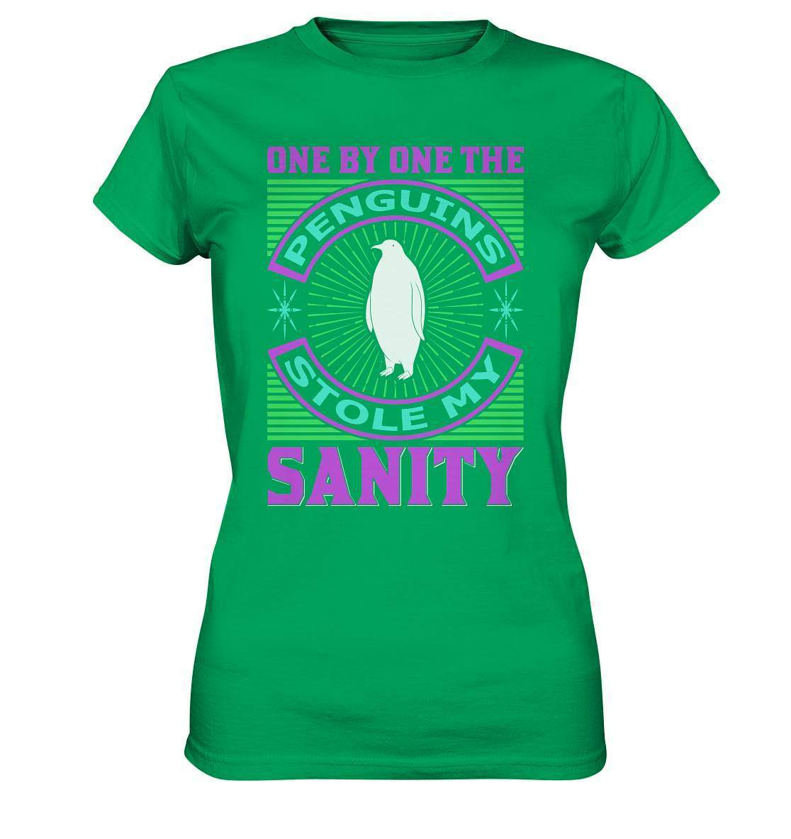 Pinguin One by One the Penguins stole my Sanity - Ladies Premium Shirt-bild pinguin,humboldt pinguin,One by One the Penguins stole my Sanity,pinguin,Pinguin Bild,pinguin clipart,pinguin comic,pinguin druck,pinguin shirt,pinguin t-shirt,plitsch platsch pinguin