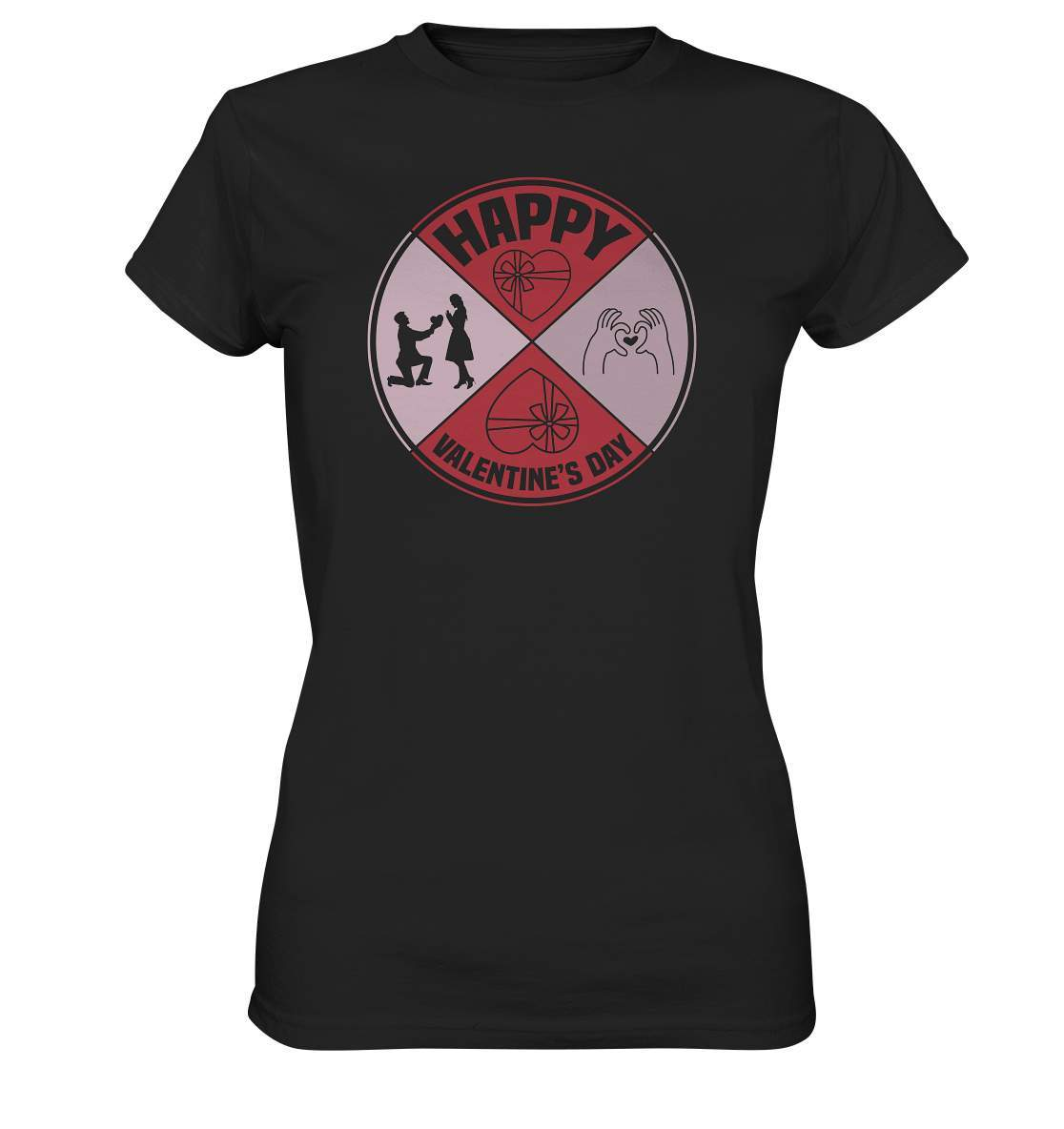 Valentinstag Happy Valentines Day - Ladies Premium Shirt-14 Februar,Anti Valentinstag,be my valentine,frisch verliebt,für verliebte,große Liebe,Happy Valentines Day,lover,tag der verliebten,valentines day,Valentinstag,Valentinstag Geschenk,Valentinstag Ideen