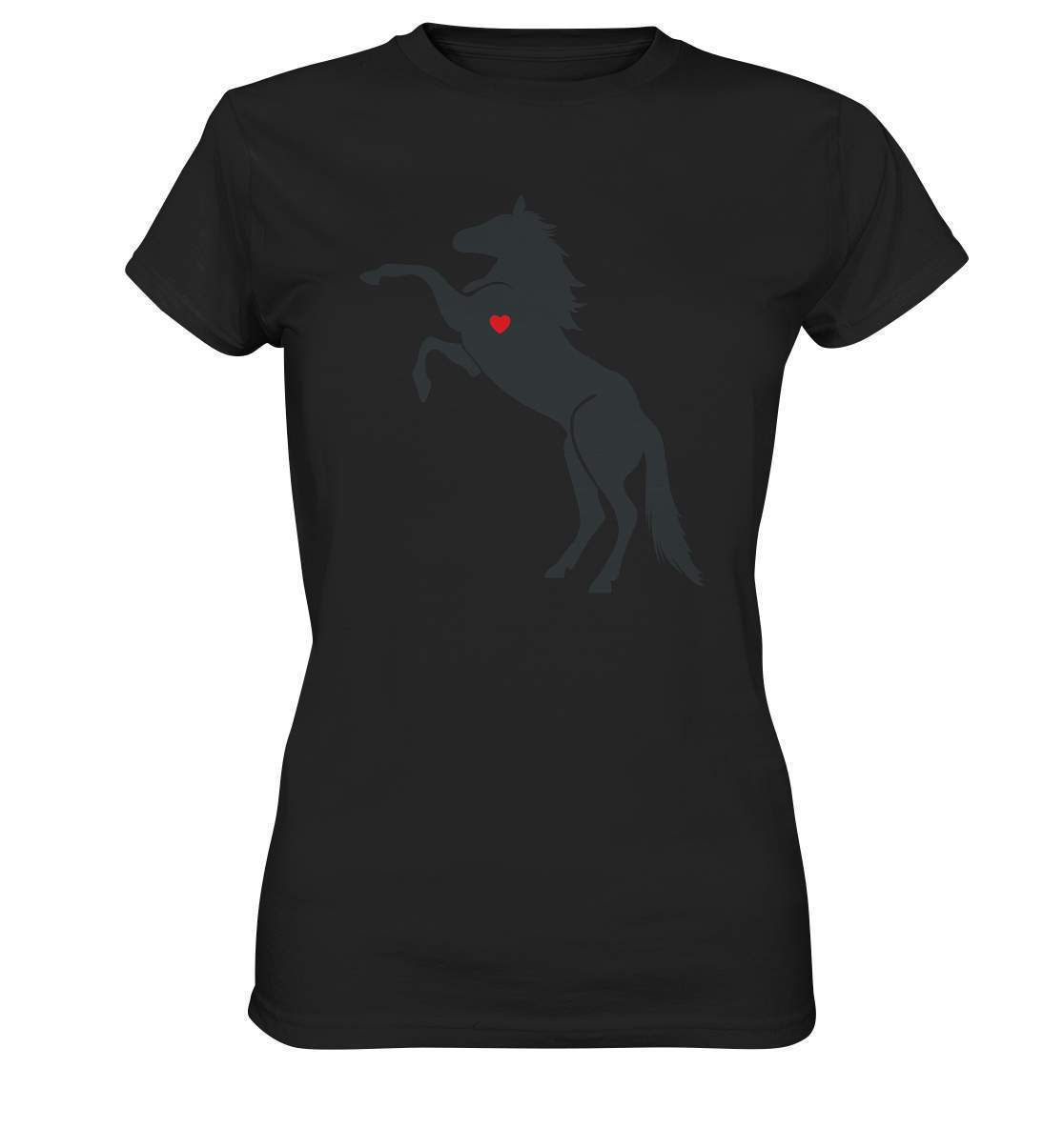 Herzschlag Pferd Liebe Frequenz Puls Liebhaber Reiter Herz - Ladies Premium Shirt-dressur,dressurpferd,fohlen,galopp,haflinger,hengst,Herz,Herzfrequenz,Herzklopfen,pferd,pferde,pferdesprüche,pony,ponyhof,Puls,reiter,reitsport,reitverein,ross,sattel,springpferd,springreiten,stute,wallach,wildpferd