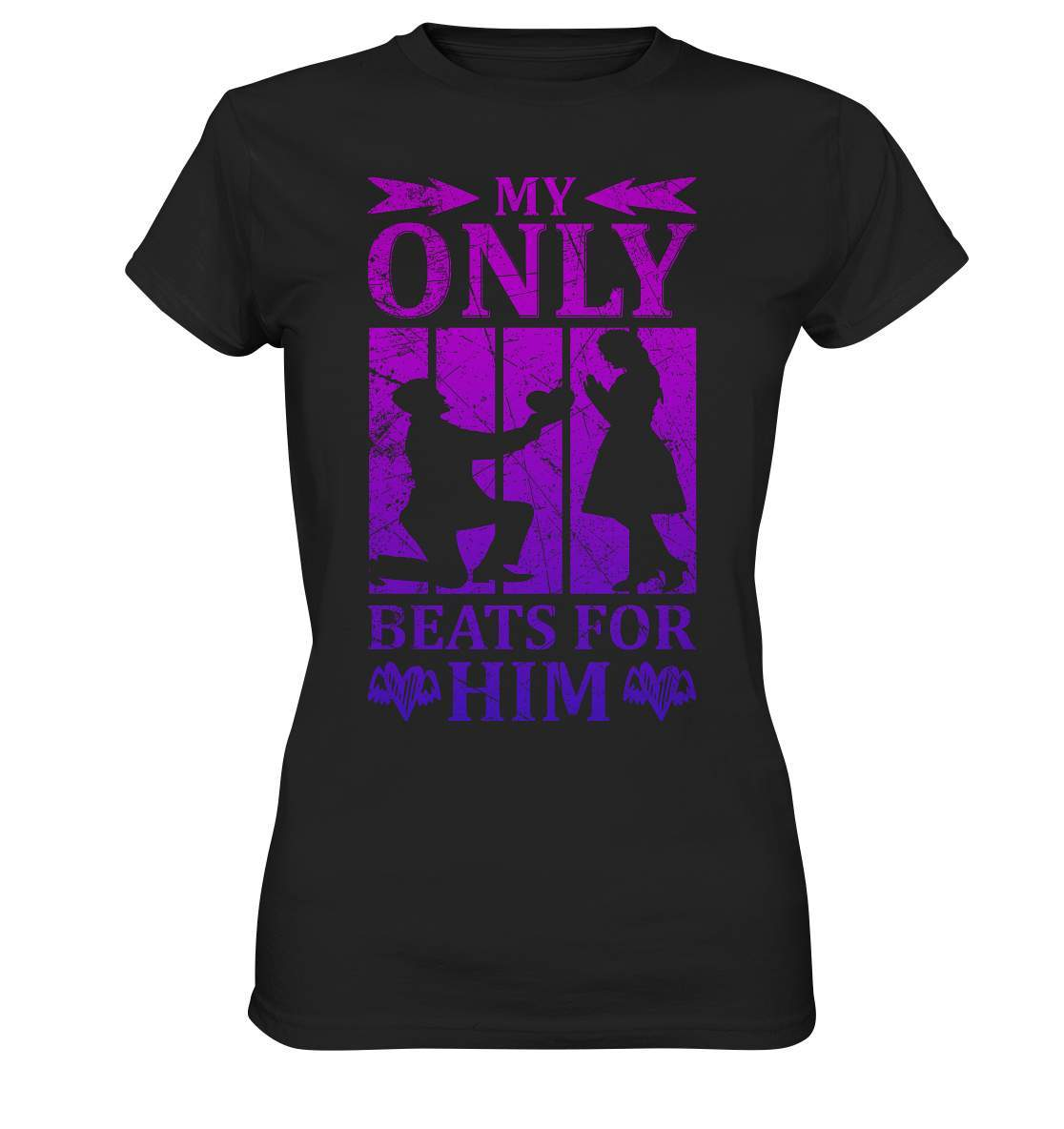 Valentinstag My Only Beats for Him - Ladies Premium Shirt-14 Februar,Anti Valentinstag,be my valentine,frisch verliebt,für verliebte,große Liebe,lover,My Only Beats for Him,tag der verliebten,valentines day,Valentinstag,Valentinstag Geschenk,Valentinstag Ideen