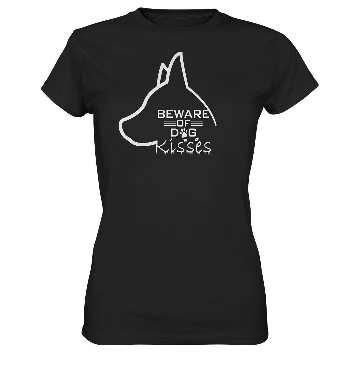 Achtung Hundeküsse - Lustiges Hunde - Ladies Premium Shirt-auf den hund gekommen,dog,freude,geburtstgasgeschenk,Geschenk,geschenkidee,humor,hund,hundebesitzer,hundefan,hundehalter,hundeliebhaber,hundeshirt,spaß