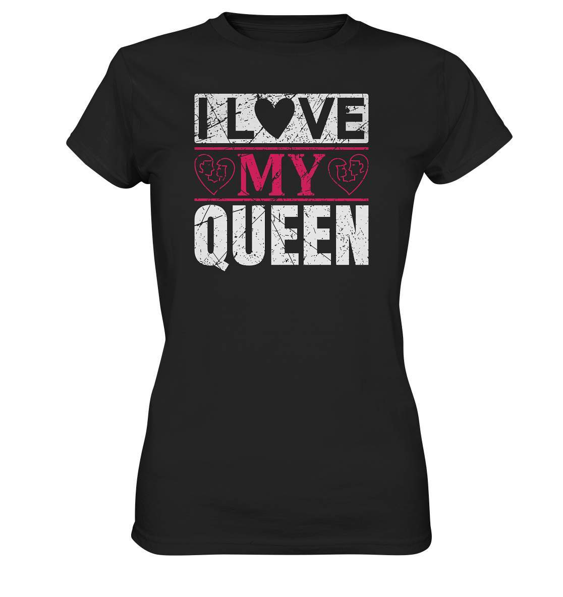 Valentinstag I Love my Queen - Ladies Premium Shirt-14 Februar,Anti Valentinstag,be my valentine,frisch verliebt,für verliebte,große Liebe,I Love my Queen,lover,tag der verliebten,valentines day,Valentinstag,Valentinstag Geschenk,Valentinstag Ideen