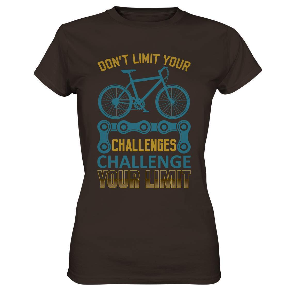 Fahrrad Don't limit your Challenges Challenge your Limit - Ladies Premium Shirt-bike,bike damen,Don't limit your Challenges Challenge your Limit,e-bike trekking,fahrrad,fahrrad damen,fahrrad einfach,fahrrad fahren,fahrrad herren,fahrrad test,fahrradbekleidung,fahrradtour,mountainbike