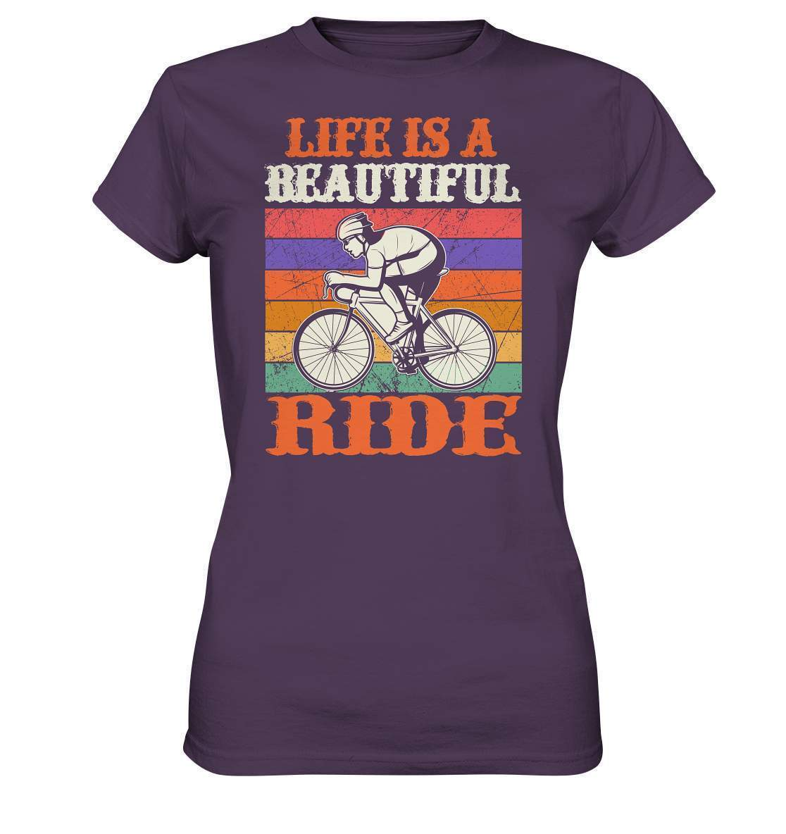 Fahrrad Life is a beautiful Ride - Ladies Premium Shirt-bike,bike damen,e-bike trekking,fahrrad,fahrrad damen,fahrrad einfach,fahrrad fahren,fahrrad herren,fahrrad test,fahrradbekleidung,fahrradtour,Life is a beautiful Ride,mountainbike