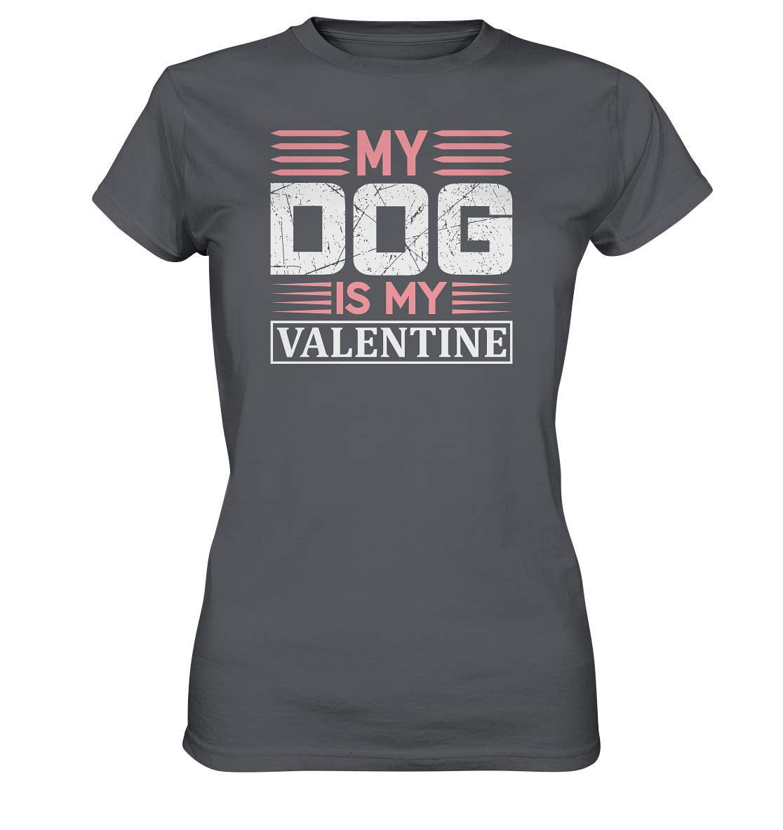 My Dog is my Valentine Valentinstag - Ladies Premium Shirt-14 Februar,Anti Valentinstag,be my valentine,für verliebte,große Liebe,Hunde,lover,my dog is my valentine,tag der verliebten,valentines day,Valentinstag,Valentinstag Geschenk,Valentinstag Ideen