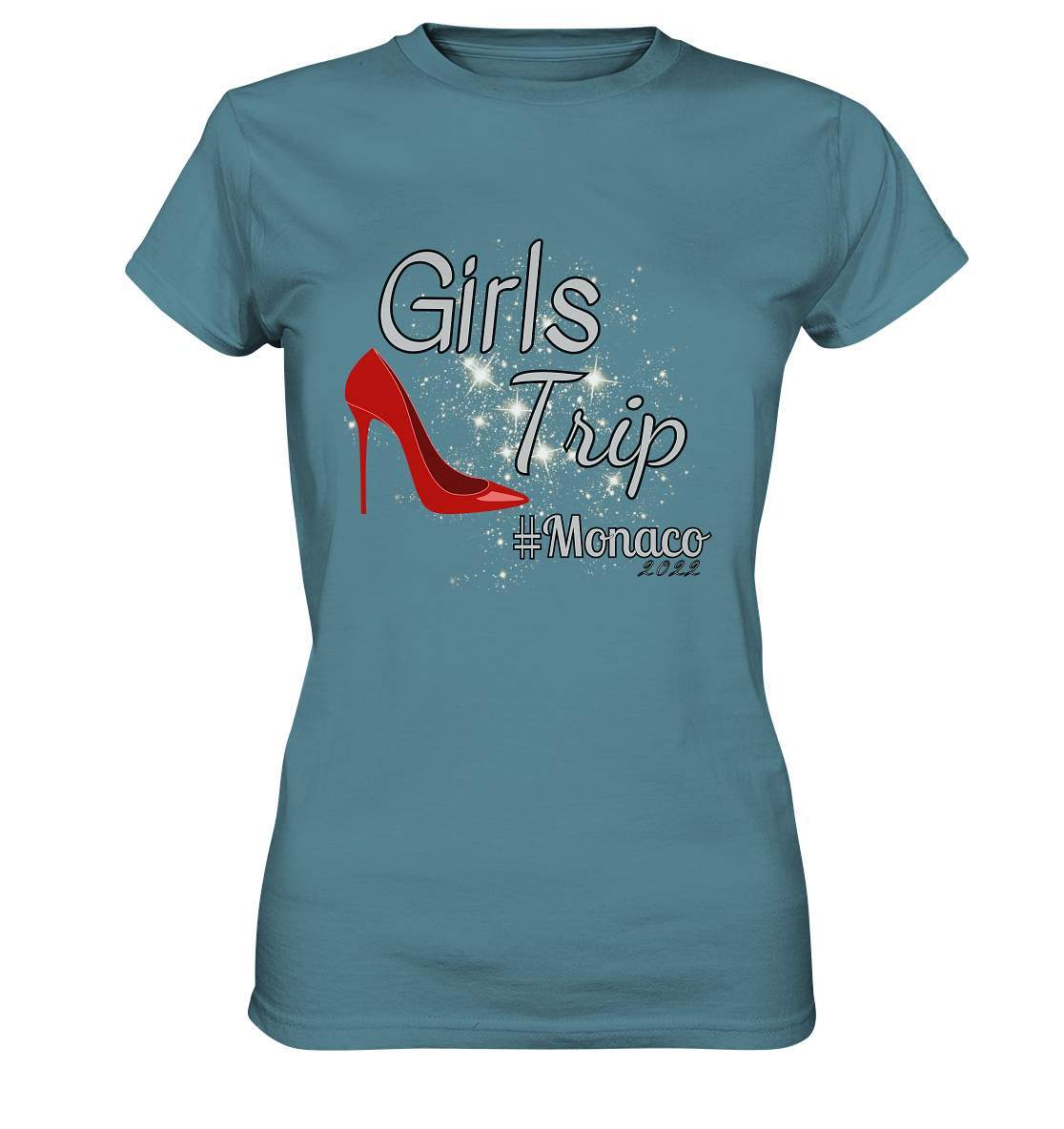 Girls Trip Shirt | BFF Trip Shirt | Frauen Reisegruppe Outfit personalisiert - Ladies Premium Shirt-best friends vacation,beste freundin outfitmädelsurlaub,beste freundin t-shirt,frauen tour,klassenfahrt,Mädchen ausflug,partnerlook,reisegruppe,reiseoutfit,teamfitness,time for travel