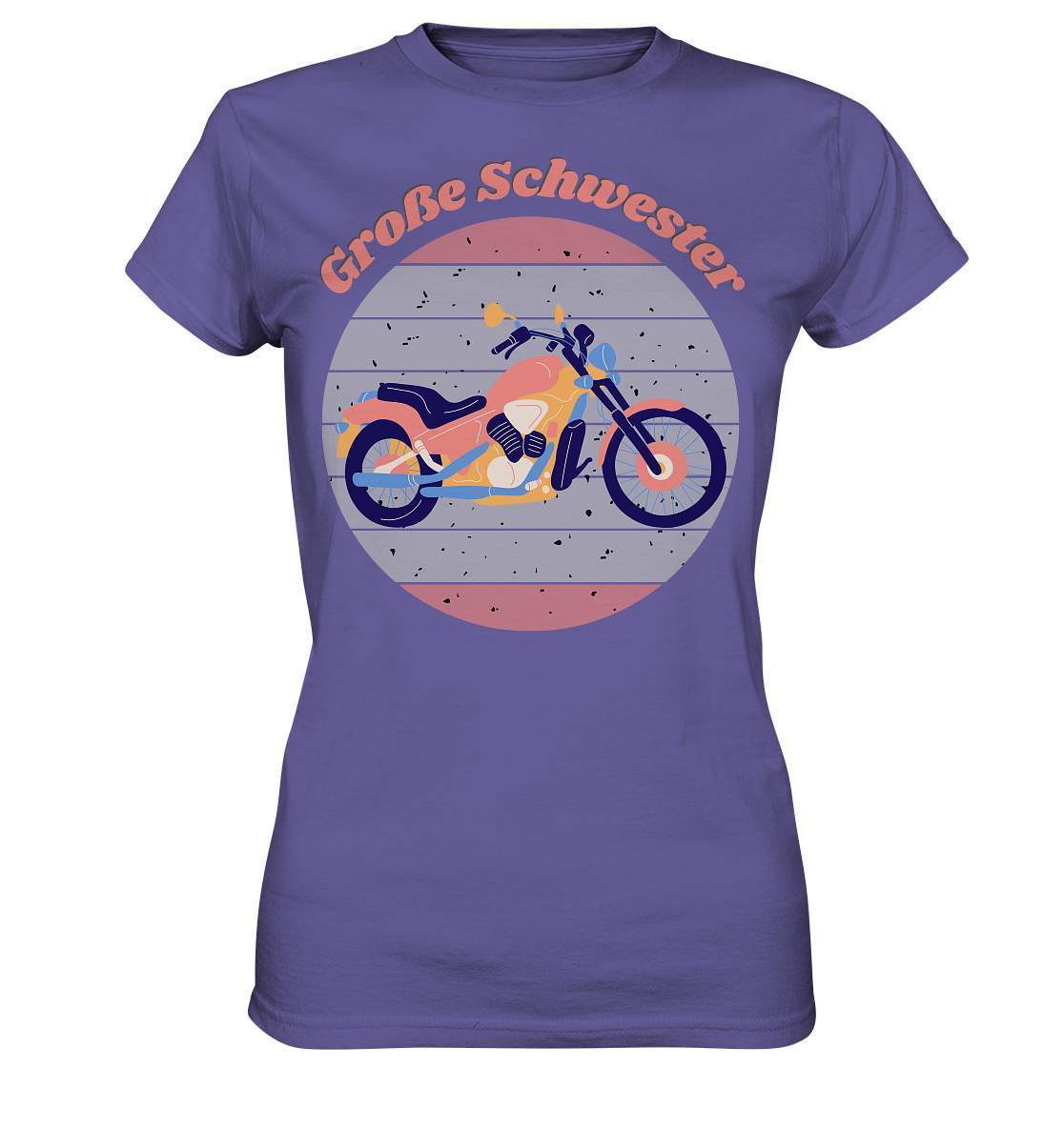 Geschwister Outfit - Große Schwester Motorrad - Ladies Premium Shirt-bikerin,frauen,Frauen Shirt,Geschenk,Geschenkidee,geschwister,geschwister outfit,geschwisterliebe,Große schwester,liebe,lieblingsteil,moped,Motorrad,mädchen,perfekte grafik,schwester,schwestern,stolze schwester,tochter,trendy,wunderschönes Design