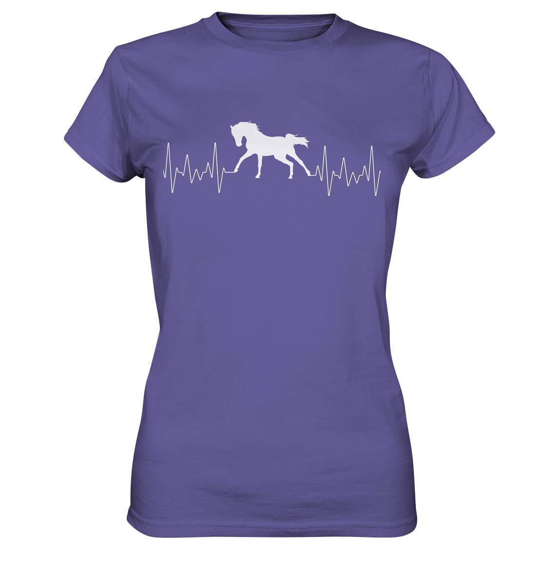 Herzschlag Pferd Liebe Frequenz Puls Liebhaber Reiter Herz - Ladies Premium Shirt-dressur,dressurreiter,fohlen,hengst,Herz,Herzschlag,hufeisen,pferd,pferde,pferdesport,pferdesprüche,pony,ponyhof,quarterhorse,reiter,reitersprüche,reitsport,ross,sattel,sliding stop,sportpferde,springreiten,stute,westernpferd,westernreiten