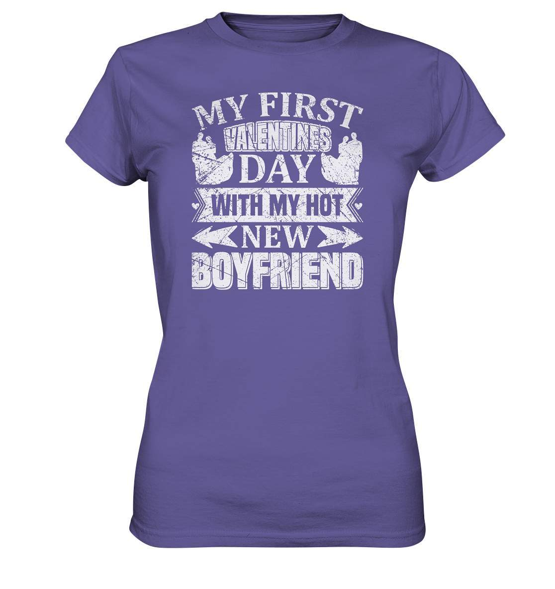 My first Valentines Day with my hot New Boyfriend Valentinstag - Ladies Premium Shirt-14 Februar,Anti Valentinstag,be my valentine,frisch verliebt,für verliebte,große Liebe,lover,new hot boyfriend,tag der verliebten,valentines day,Valentinstag,Valentinstag Geschenk,Valentinstag Ideen