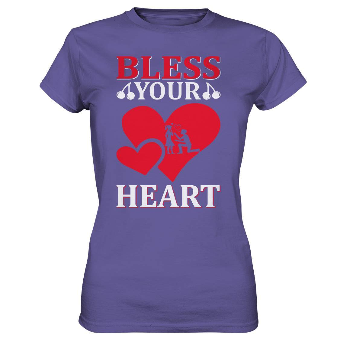 Christliches Geschenk zum Valentinstag mit Aufschrift Bless Your Heart  - Ladies Premium Shirt-14 Februar,be my valentine,bless your heart,couple,große Liebe,Lehrer Valentinstag,lover,tag der verliebten,valentines day,Valentinstag,Valentinstag Geschenk,Valentinstag Ideen,Valentinstag Partnerlook