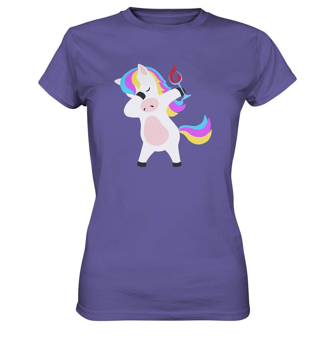 Dabbing Einhorn mit Weinglas - Ladies Premium Shirt-beliebtes Einhorn shirt,bunt,champangner,cooles Einhorn,cooles outfit,DAB,dabbing,dabbing einhorn,Einhorn,einhorn eskalieren,einhorn mit weinglas,einhorn t-shirt,einhornliebe,fabel,JGA Outfit,märchen,Partyzeit,schnaps,süßes Einhorn,wein,Weinglas,weinliebe