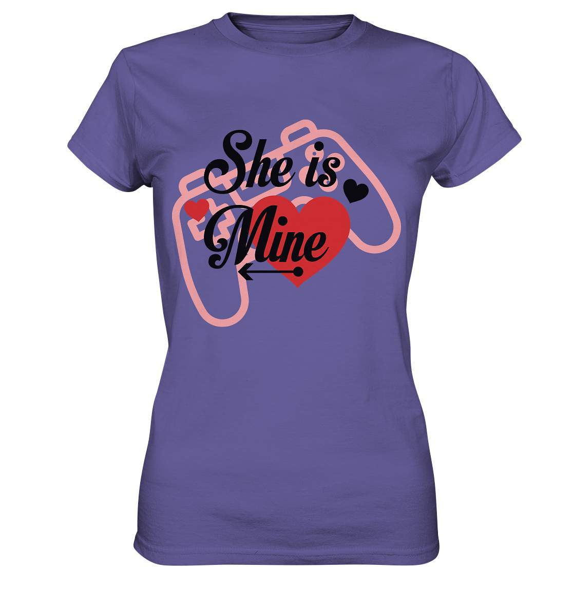 Valentinstag She is mine ❤️ - Ladies Premium Shirt-14. Februar,be my valentine,couple,große Liebe,herz,liebe,lover,she is mine,tag der verliebten,valentines day,Valentinstag,Valentinstag Geschenk,Valentinstag Ideen,Valentinstag Partnerlook,verliebt