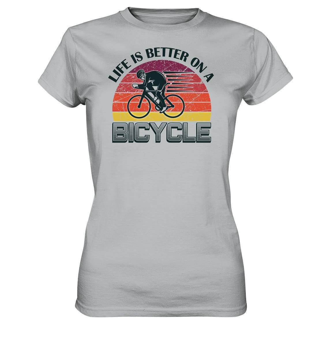 Fahrrad Life is better on a Bicycle - Ladies Premium Shirt-bike,bike damen,e-bike trekking,fahrrad,fahrrad damen,fahrrad einfach,fahrrad fahren,fahrrad herren,fahrrad test,fahrradbekleidung,fahrradtour,Life is better on a Bicycle,mountainbike