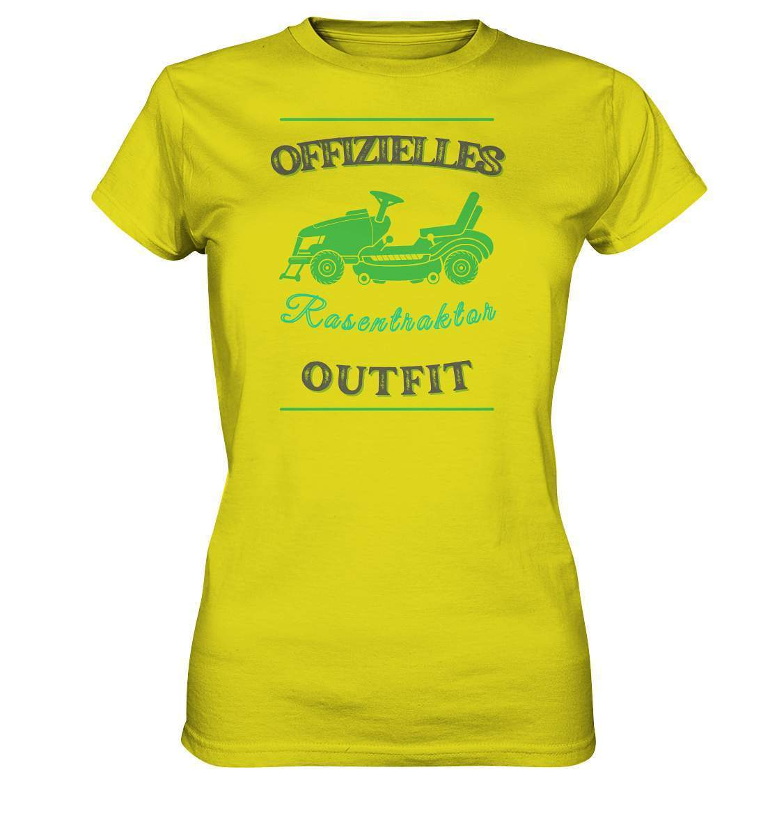 Offizielles Rasentraktor Outfit Gärtner - Ladies Premium Shirt-aufsitzmäher,gartenfachmann,gras mähen,gärnter,landschaftsgärtner,landschaftspflege,landschaftspfleger,rasen mähen,rasenmäher,rasenpflege,rasentraktor,rasentraktor outfit,rasentrekker