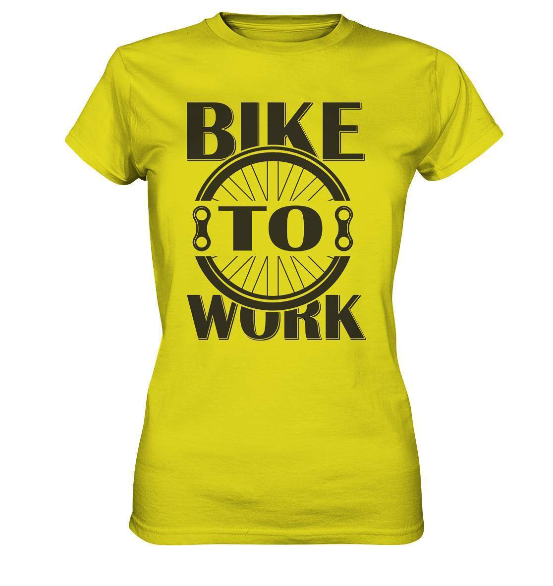 Fahrrad Bike To Work - CO2 neutral zur Arbeit - Ladies Premium Shirt-Bike to work,CO2,Fahrrad,fahrradbekleidung,fahrradbekleidung damen,fahrradbekleidung herren,Fahrradfahrer,geschenk für radfahrer,leidenschaft,Mountain Bike,Radfahrer,radfahrer nebeneinander,xxl fahrrad