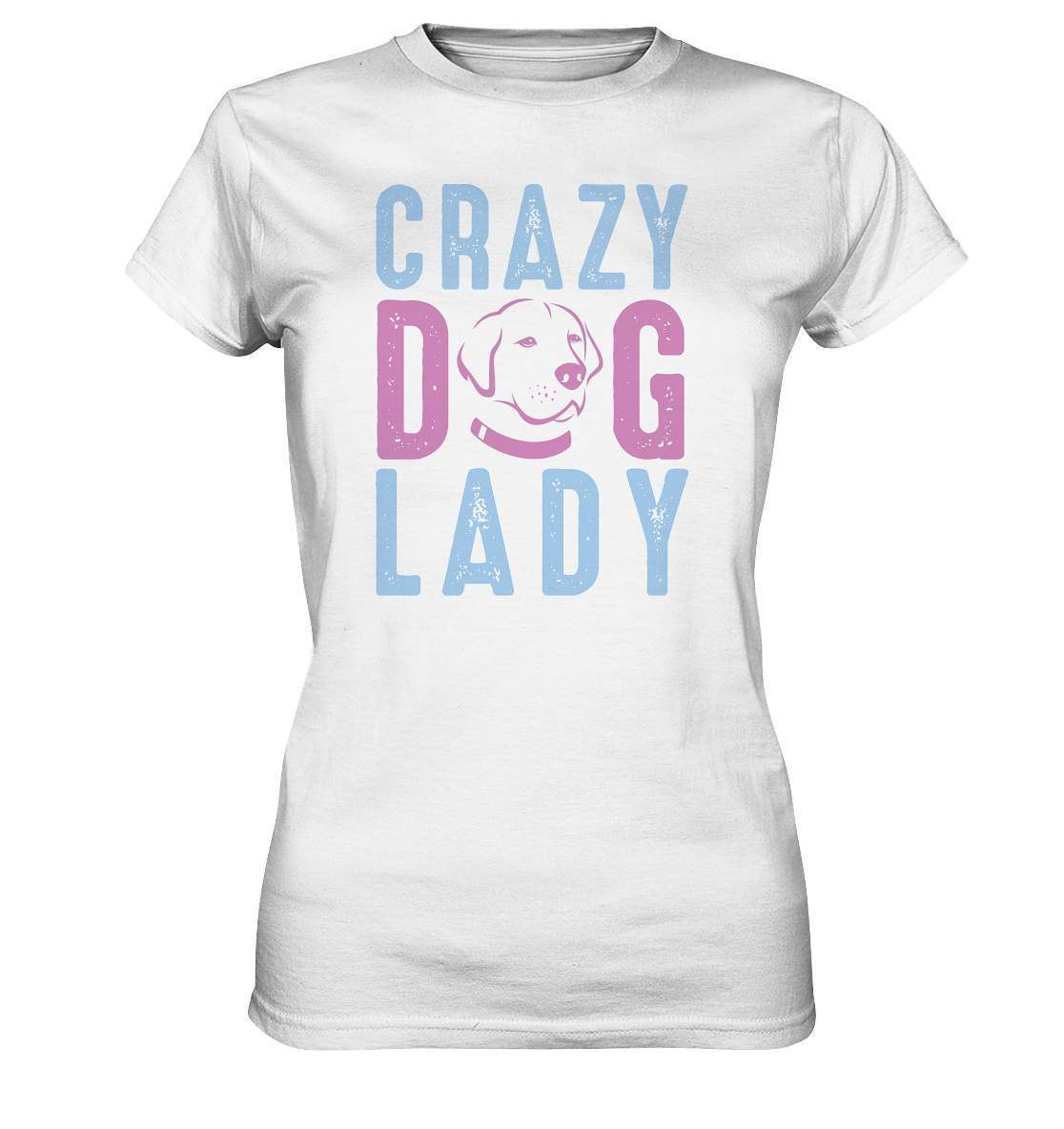 Hunde Liebhaberin Crazy Dog Lady - Ladies Premium Shirt-auf den hund gekommen,Crazy Dog Lady,dog,geburtstgasgeschenk,geschenkidee,humor,hund,hundebesitzer,hundefan,hundehalter,hundeliebhaber,hundeshirt,spaß