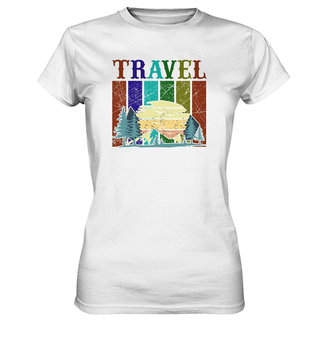 Reiselust Travel Motiv - Ladies Premium Shirt-Abenteuer,berge,camper,camping,norwegen,Reiselust Travel Motiv,Reisen,strand,Vanlife,vanlifer,vanliver,wohnmobil,wohnwagen