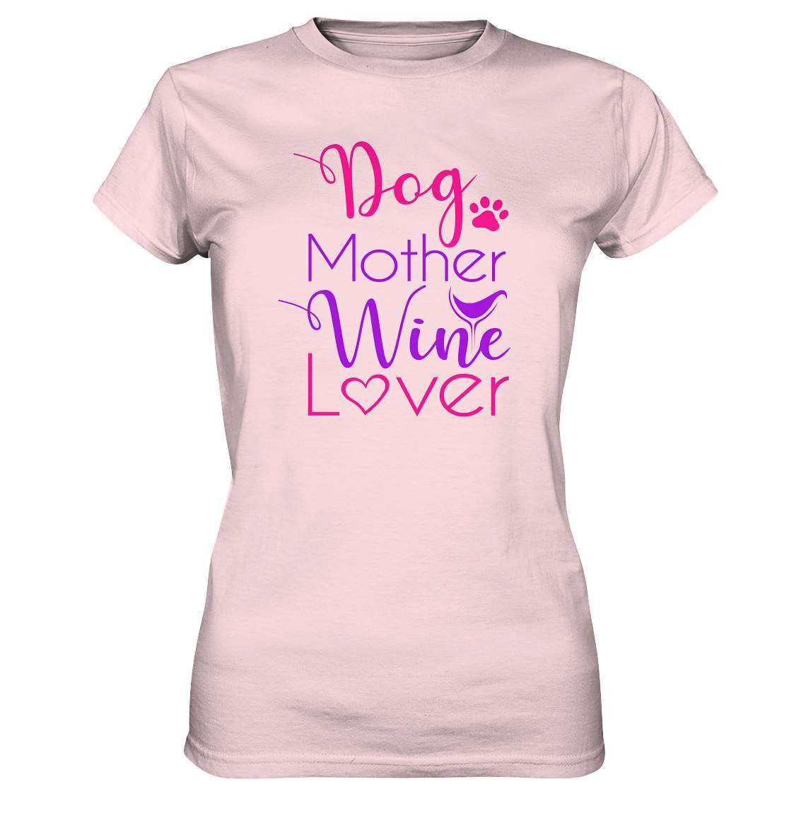 Dog Mother Wine Lover - Hundehalterin - Ladies Premium Shirt-auf den hund gekommen,dog,freude,geburtstgasgeschenk,gemütlichkeit,Geschenk,geschenkidee,humor,hund,hundebesitzer,hundefan,hundehalter,hundeliebhaber,hundeshirt,spaß,wein,wein liebe,weinliebe