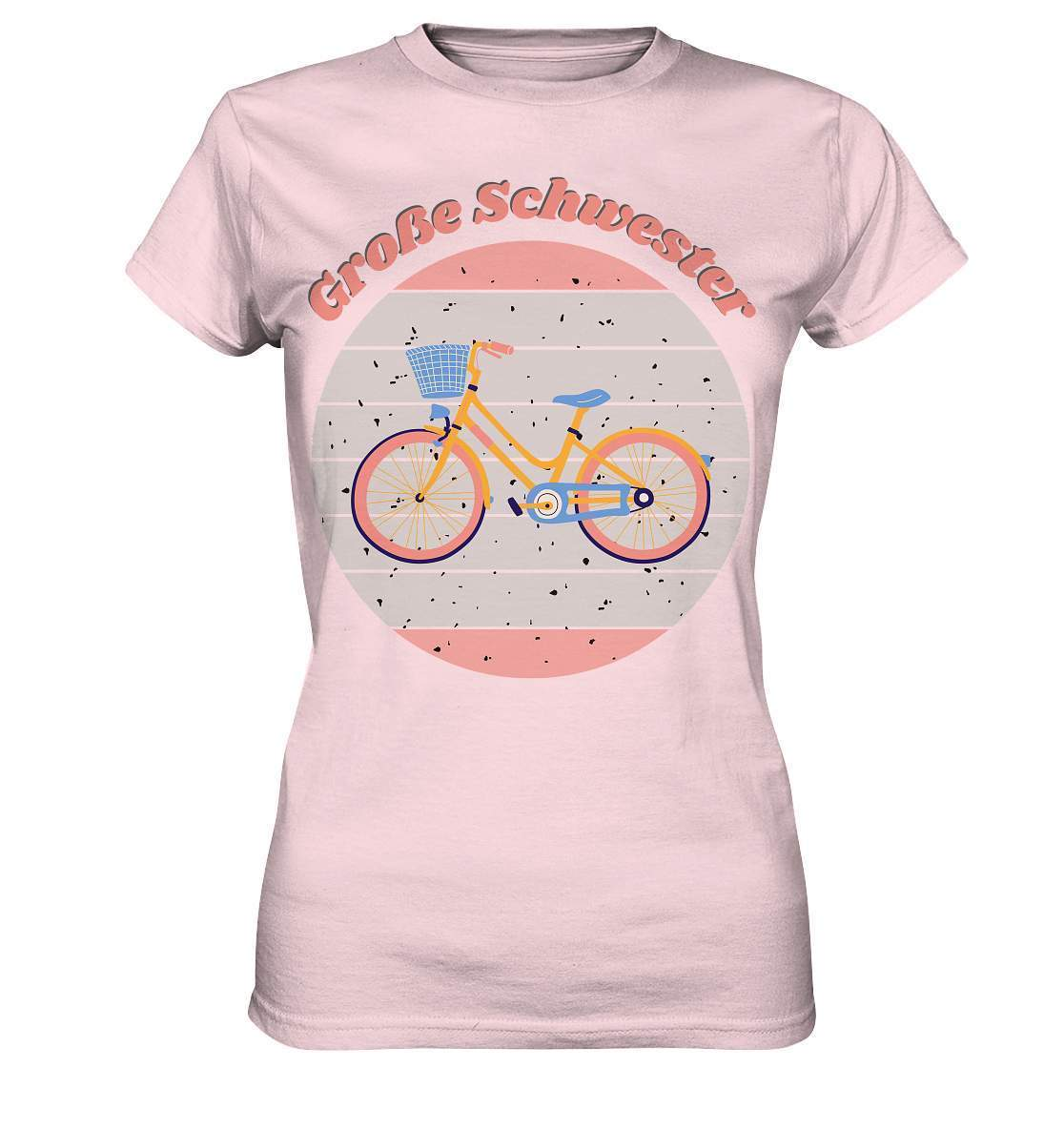 Geschwister Outfit - Große Schwester Fahrrad - Ladies Premium Shirt-Fahrrad,frauen,Frauen Shirt,Geschenk,Geschenkidee,geschwister,geschwister outfit,geschwisterliebe,Große schwester,liebe,lieblingsteil,mädchen,perfekte grafik,schwester,schwestern,stolze schwester,tochter,trendy,Vintage,Vintage style,wunderschönes Design