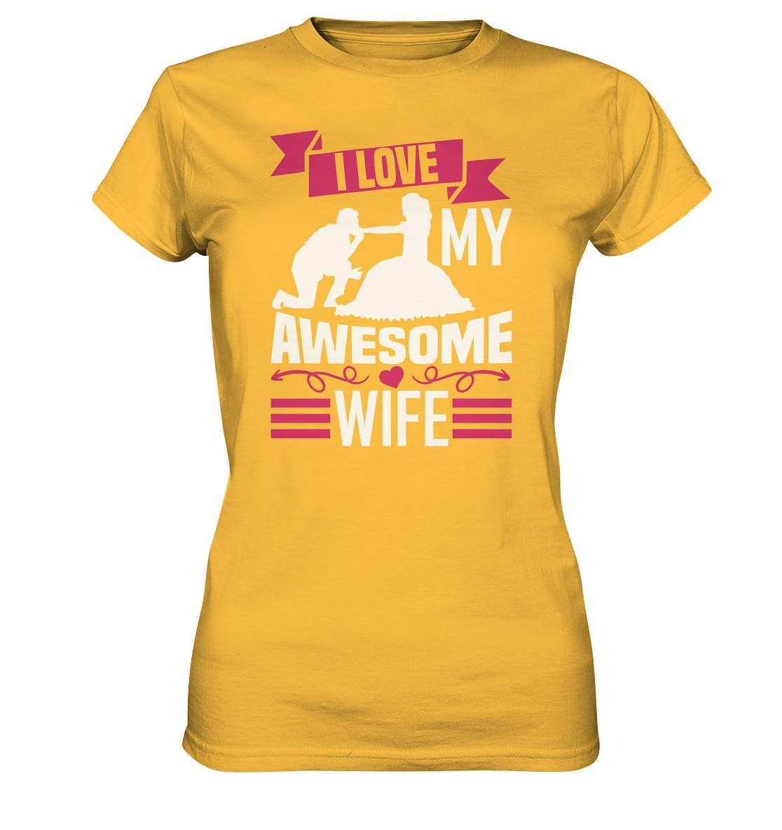 Valentinstag I Love my Awesome Wife - Ladies Premium Shirt-14 Februar,Anti Valentinstag,be my valentine,frisch verliebt,für verliebte,große Liebe,I Love my Awesome Wife,lover,tag der verliebten,valentines day,Valentinstag,Valentinstag Geschenk,Valentinstag Ideen