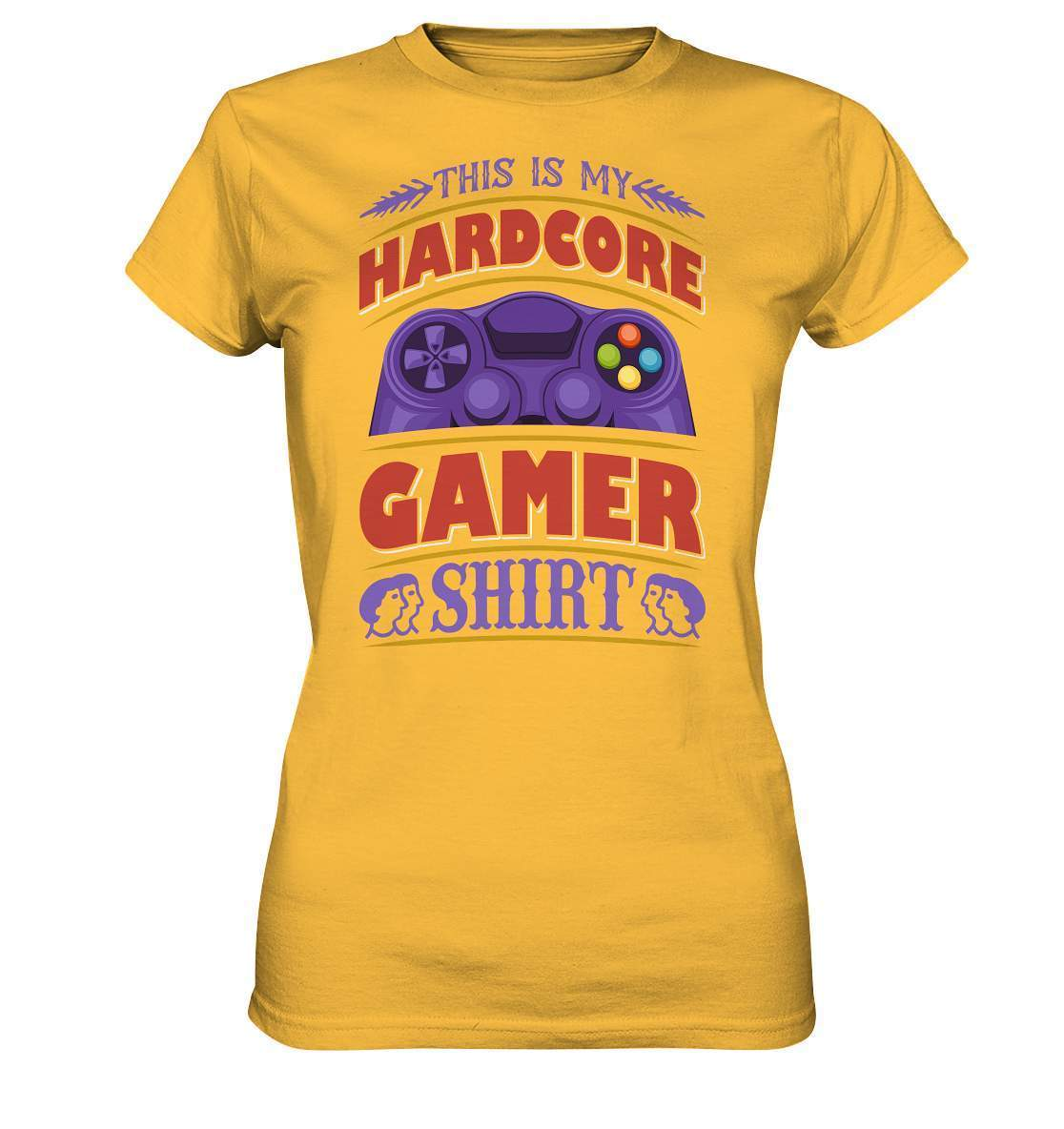 Zocker Outfit This is my Hardcore Gamer - Ladies Premium Shirt-computer,controller,gamepad,gamer,geboren zum zocken,geborener zocker,Hardcore Gamer Shirt,joystick,Konsole,spielkonsole,Video Game,zocken,zockerleidenschaft