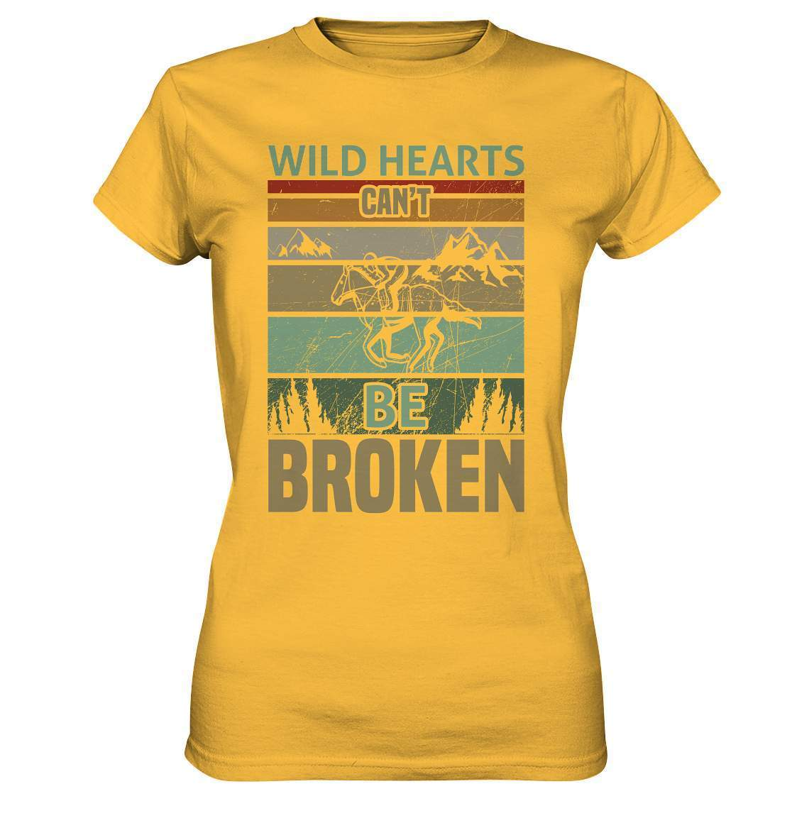 Pferde Wild Hearts can't be broken - Ladies Premium Shirt-dressur,dressurpferd,haflinger,Pferd,pony,ponyhof,reiter,reitsport,reitverein,sattel,springpferd,springreiten,Wild Hearts can't be broken