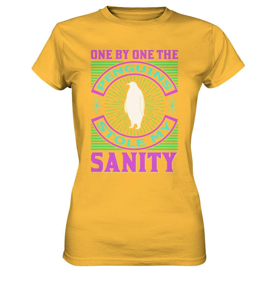 Pinguin One by One the Penguins stole my Sanity - Ladies Premium Shirt-bild pinguin,humboldt pinguin,One by One the Penguins stole my Sanity,pinguin,Pinguin Bild,pinguin clipart,pinguin comic,pinguin druck,pinguin shirt,pinguin t-shirt,plitsch platsch pinguin