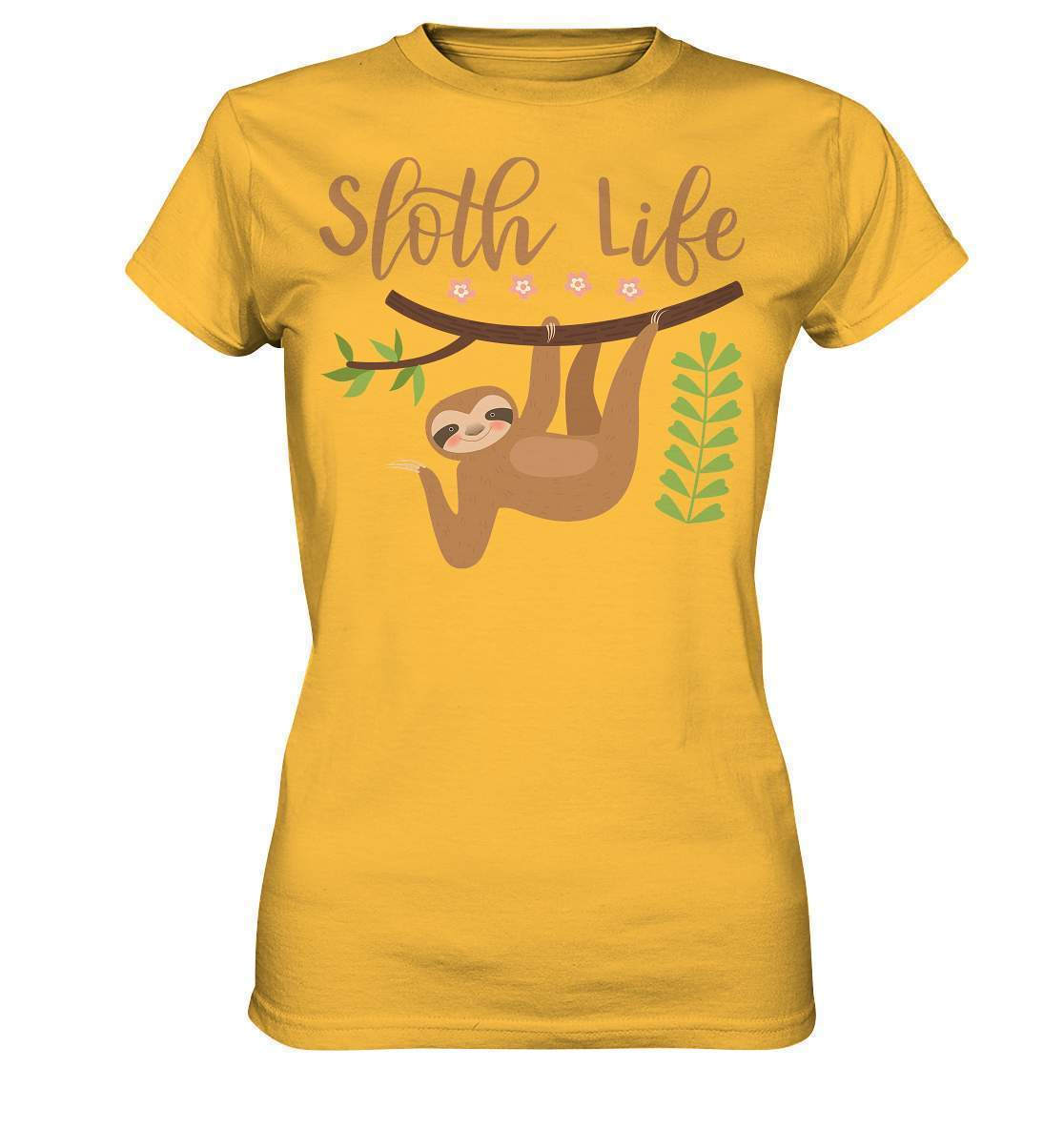 Faultier Sloth Life - Ladies Premium Shirt-3 finger faultier,3 zehen faultier,das faultier,ein faultier,faul,Faultier,faultier shirt,faultier t shirt damen,faultierfarm,faultiermotiv,riesenfaultier,Sloth Life,t-shirt mit faultier