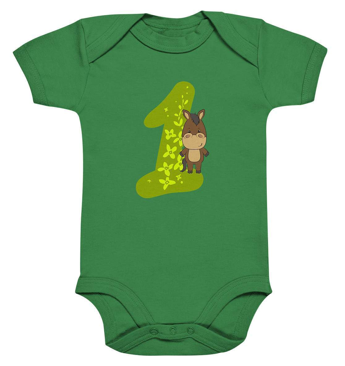 1. Geburtstag Outfit - Pferde - Bio Baby Body-1 Jahr,1.Geburtstag,baby,ein jahr alt,einjährig,erster Geburtstag,Geburtstag,Geburtstagsgeschenk,geburtstagsoutfit,Geburtstagsshirt,Horse,kein baby mehr,Kindergeburtstag,kleinkind,mädchen,Pferd,Pferde,Pferde Geburtstag,Pferdefan,Pferdenarr,Reiter,Reiterin