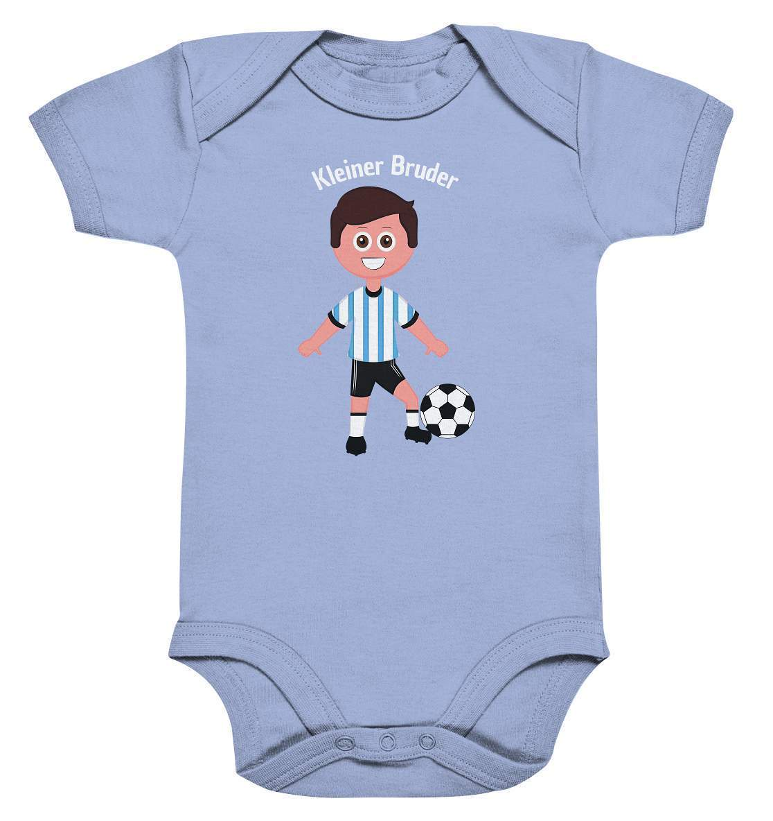 Kleiner Bruder Fußball - Organic Baby Bodysuite-bruder geschwister,brüder,fußballer,geschenkidee,geschwister outfit,geschwisterliebe,Kleiner bruder,liebe,sohn,stolzer bruder,toddler