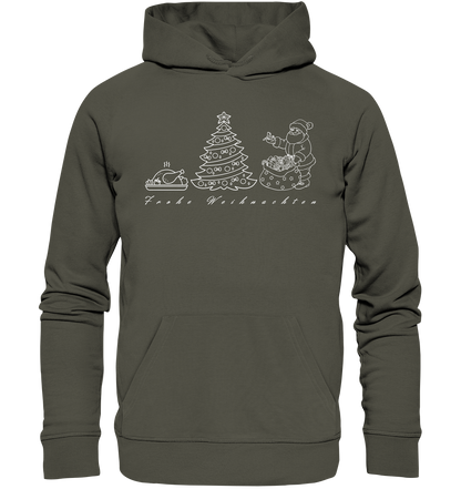 Weihnachtspullover Weihnachtsmann Weihnachtsgans Weihnachtsbaum - Organic Basic Hoodie