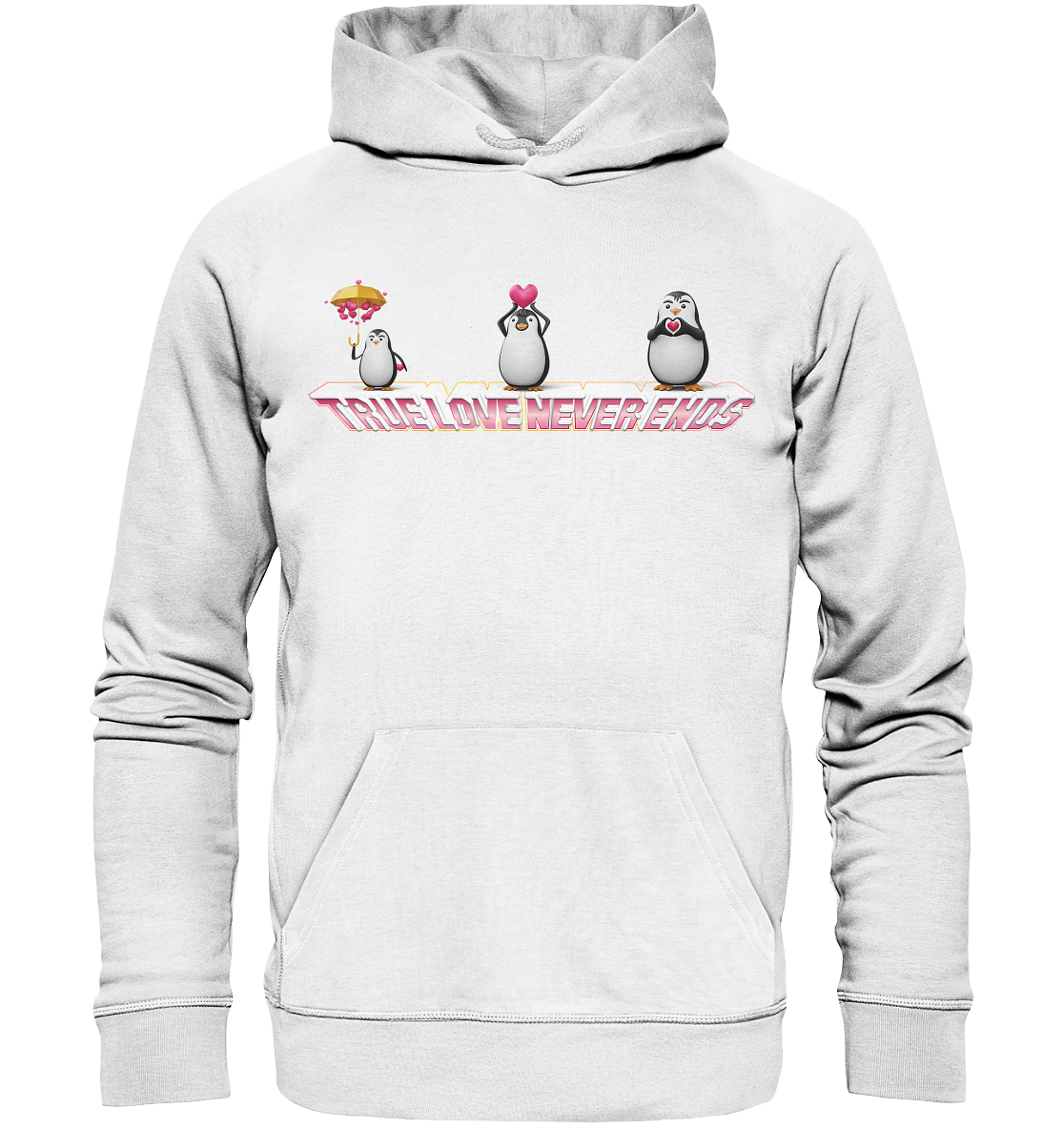 Personalisiertes Geschenk Idee für Mann und Frau zum Valentinstag, Jahrestag, Hochzeitstag oder zur Hochzeit - Organic Basic Hoodie