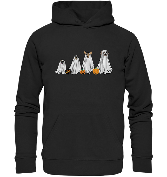 Halloween Sweatshirt, Halloween Sweatshirt, Geister Sweatshirt, Halloween Hunde Sweatshirt, GeisterHund Shirt, Halloween Crewneck, Gruselige Jahreszeit - Organic Hoodie