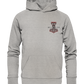 Wikinger Bio Hoodie Wikinger Shirt Thors Hammer Mjölnir auf Brust mit Name in Futhark und Rücken mit Großdruck nordisches Mythologie