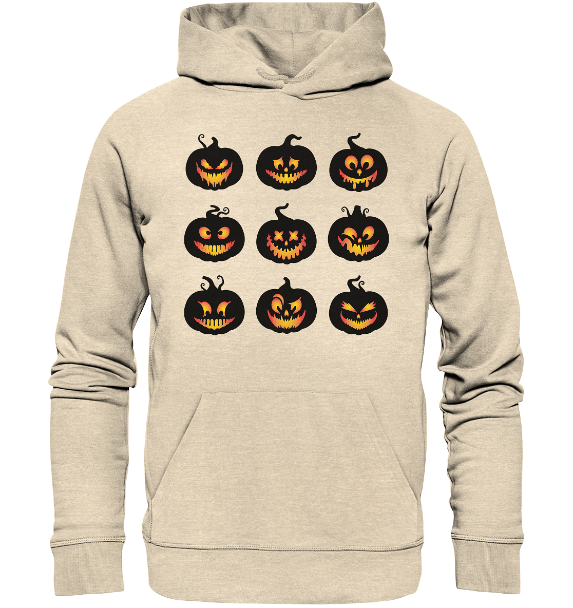 Kürbis Sweatshirt, Halloween Sweatshirt, Herbst Sweatshirt, Kürbis Gesichter Shirt, Halloween Crewneck, Jack-o-Lantern Sweatshirt, Herbst Sweater - Organic Hoodie