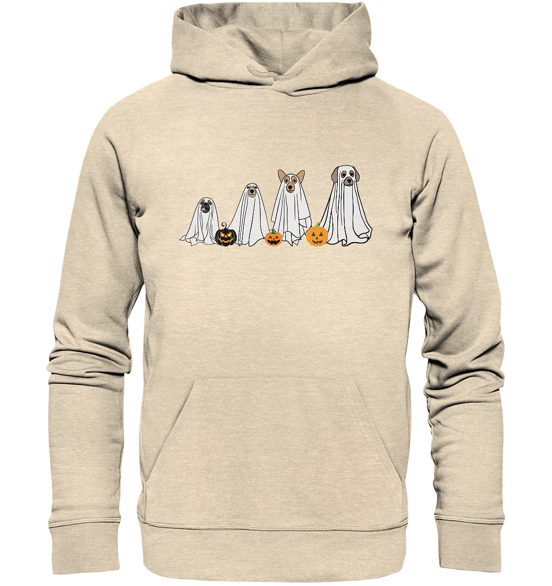 Halloween Sweatshirt, Halloween Sweatshirt, Geister Sweatshirt, Halloween Hunde Sweatshirt, GeisterHund Shirt, Halloween Crewneck, Gruselige Jahreszeit - Organic Hoodie