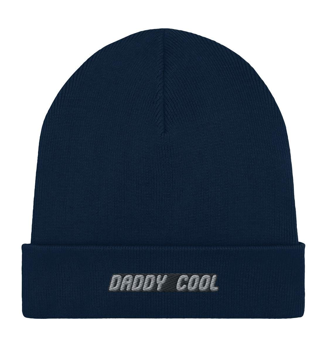 Vatertag Daddy Cool Papa Geschenk - Organic Rib Beanie-Daddy Cool,Für Männer,Geburt,Geschenk,Geschenk für Papa,Papa,Schwangerschaftsverkündung,Vatertag