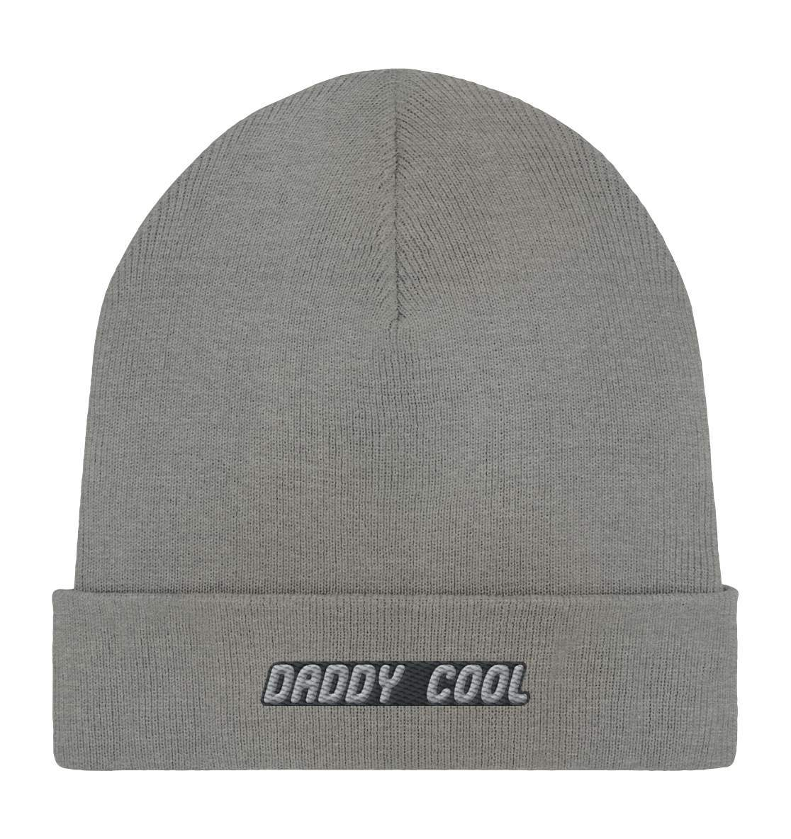 Vatertag Daddy Cool Papa Geschenk - Organic Rib Beanie-Daddy Cool,Für Männer,Geburt,Geschenk,Geschenk für Papa,Papa,Schwangerschaftsverkündung,Vatertag