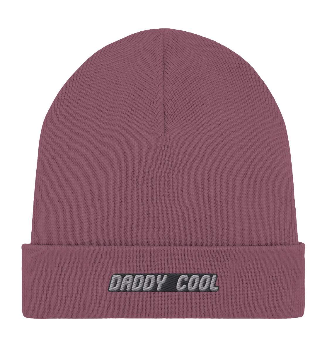 Vatertag Daddy Cool Papa Geschenk - Organic Rib Beanie-Daddy Cool,Für Männer,Geburt,Geschenk,Geschenk für Papa,Papa,Schwangerschaftsverkündung,Vatertag