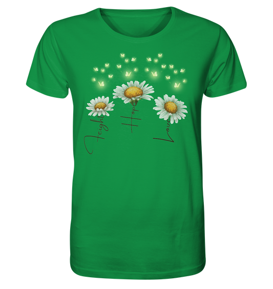 Kämpfe Hoffe Liebe Gänseblümchen Blumen - Organic Shirt